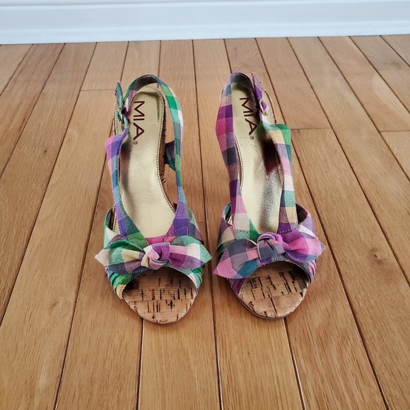 Mia women's sandals size 7.5 pink mix - Picture 2 of 5